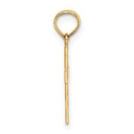 14K Small Textured Cross Charm - Image 2