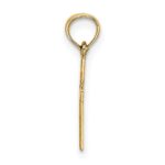 14K Polished Mini Cross with Heart Charm - Image 2