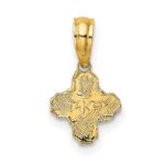 14K Mini 4-Way Religious Medal Charm - Image 4