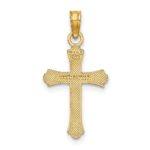 14K 2-D  Polished Cross Charm - Image 4