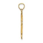 14K Polished Beveled Cut-out Cross Pendant - Image 2