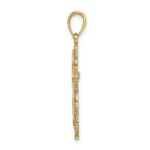 14K Cross with Lace Trim Charm - Image 2