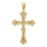 14K Textured Crucifix Charm - Image 4
