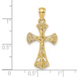 14K Fancy Crucifix Charm - Image 3