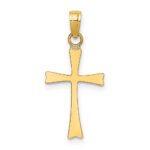 14K Polished Cross Charm
