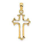 14K Cut-Out Cross Charm