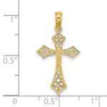 14K Filigree Cross Charm - Image 3