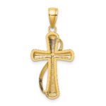14K Cross With Drape Charm - Image 4