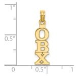 14K Polished OBX (Outer Banks) Vertical Charm - Image 3