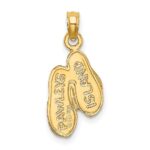 14K 3-D PAWLEYS ISLAND Double Flip-flop Charm - Image 4