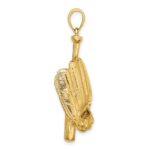 14K 3-D Baseball Glove/Bat/Ball Charm - Image 2
