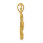 14K 2-D Large Polished Golf Bag Charm - Image 2