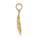 14K 2-D Textured Basketball Charm - Image 2