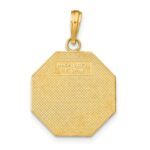 14k Polished I'LL NEVER STOP LOVING YOU Stopsign Pendant - Image 4