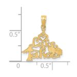 14K Polished I HEART LAKE TAHOE Charm - Image 3