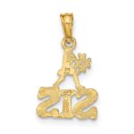 14K Polished #1 SIS Charm - Image 4