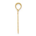 14K MOMMY'S GIRL In Heart with Banner Charm - Image 2