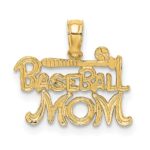 14K BASEBALL MOM Charm