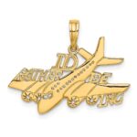 14k I'D RATHER BE FLYING Charm - Image 2