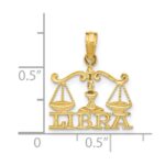 14K LIBRA Zodiac Charm - Image 3