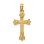 14k Two-tone Center Cross Charm - Image 4