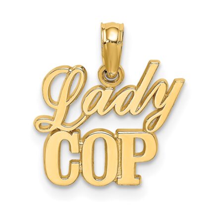 14k LADY COP Charm