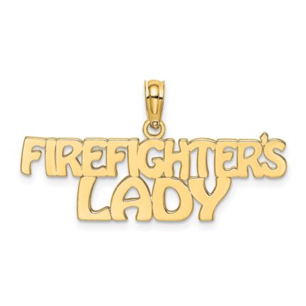 14k FIREFIGHTER'S LADY Charm