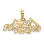 14k I HEART MY FIREFIGHTER Charm