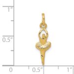 14k Polished Ballerina Charm - Image 4