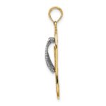 14K and White Rhodium Palm Tree Flip-Flop Charm - Image 2