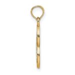 14k and White Rhodium LIVE LOVE LAUGH In Heart Charm - Image 2