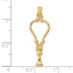 14k 3-D Stethoscope Pendant - Image 3