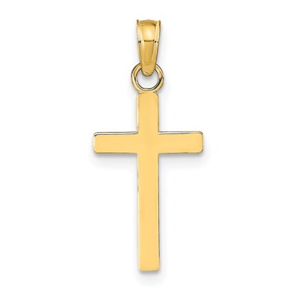 14k Polished Cross Pendant