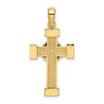 14k Polished -X- Center Cross Charm - Image 4