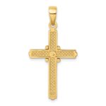 14K Polished  -X- Center Cross Charm - Image 4
