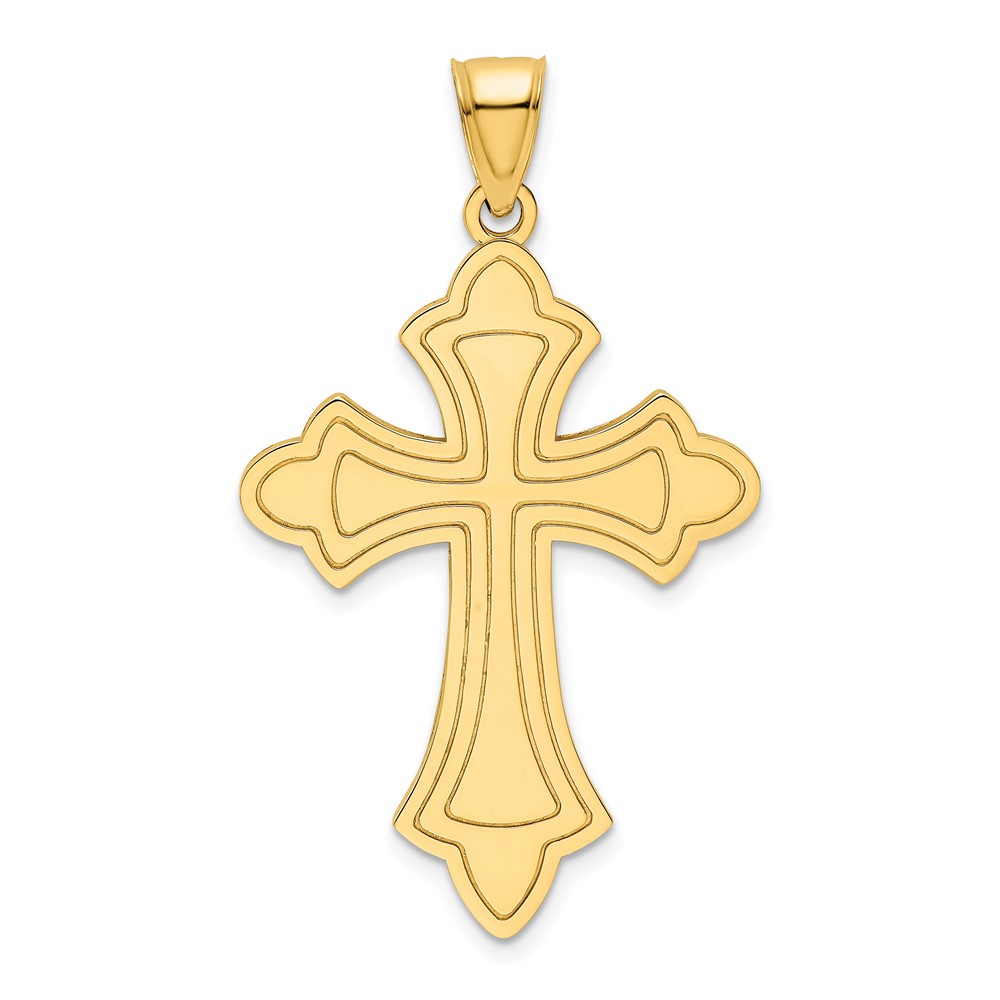 K9871.jpg 14k Polished Cross Pendant - Image 1