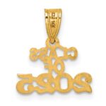 14k Polished Block CLASS OF 2025 Charm - Image 3