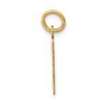 14k Small Elongated Number 3 Charm - Image 2