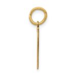 14k Small Elongated Number 7 Charm - Image 2
