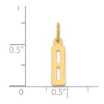 14k Small Elongated Number 8 Charm - Image 4