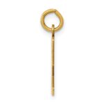 14k Small Elongated Number 62 Charm - Image 2
