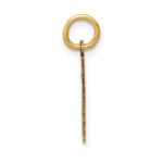 14k Small Satin Number 1 Charm - Image 2