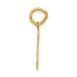 14k Small Satin Number 6 Charm - Image 2