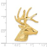 14k Laser Cut Deer Head Omega Slide - Image 4