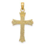 14k Fleur De Lis Cross Pendant - Image 4