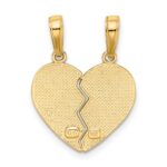 14k I LOVE YOU 2-Piece Break-Apart Heart Charm - Image 3