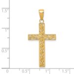 14k Rope Cross Pendant - Image 4