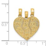 14k 3-Piece Break-apart BIG SIS-MOM-LIL SIS Charm - Image 4