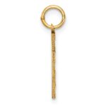 14k Medium Diamond-cut Number 1 Charm - Image 2