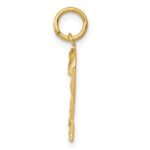 14k Medium Diamond-cut Number 2 Charm - Image 2